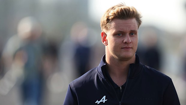 Mick Schumacher of Alpine Endurance Team looks on.