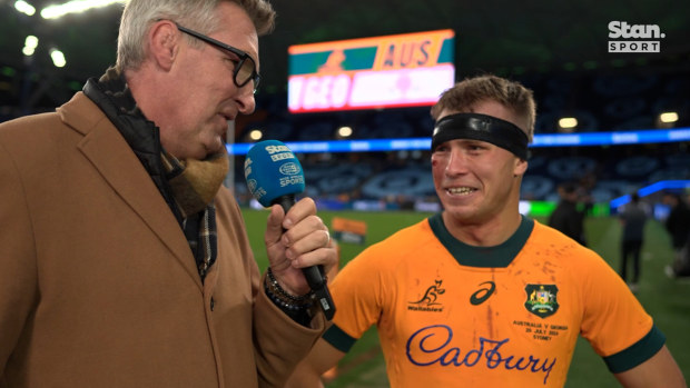 Darby Lancaster speaks to Justin Harrison on Stan Sport.