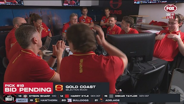 The Gold Coast draft room.