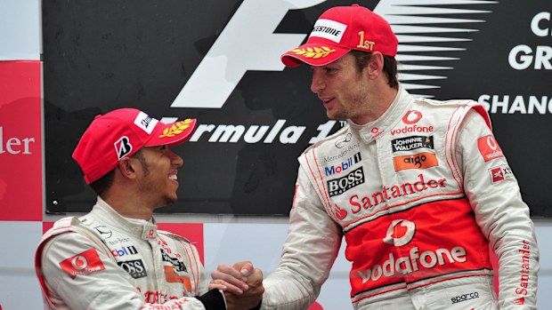 Jenson Button and Lewis Hamilton were teammates at McLaren Mercedes. 