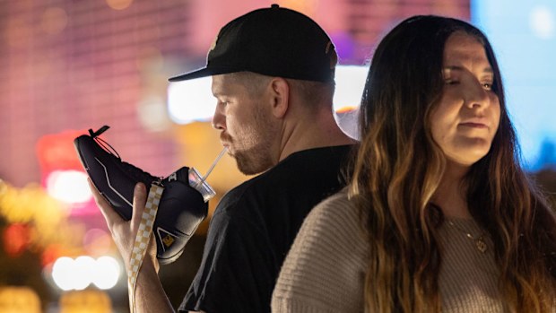 The Shoey Bar takes its style from Daniel Ricciardo's iconic celebration. 