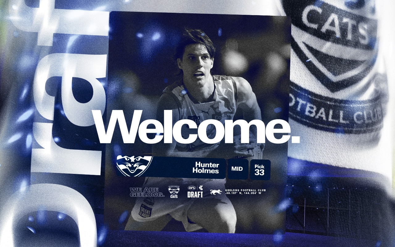 Geelong Select Hunter Holmes with Pick 33 in the Telstra AFL Draft