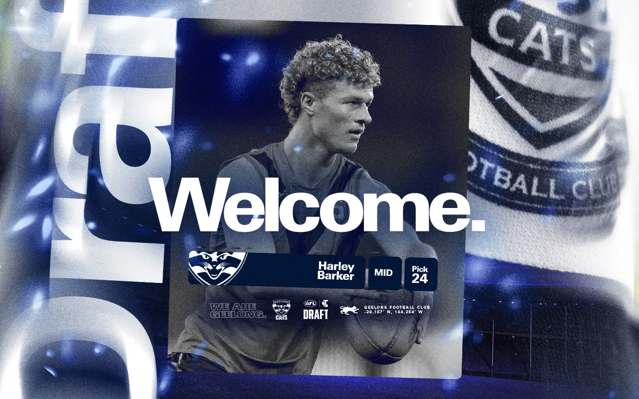 Cats Select Harley Barker with the 24th Pick in the AFL Draft
