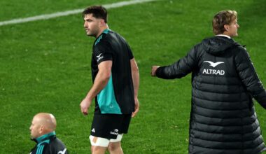 Ryan reacts as luckless All Black's season ends