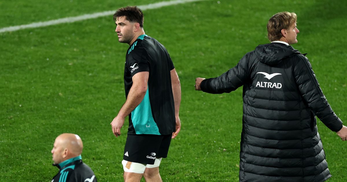 Ryan reacts as luckless All Black's season ends