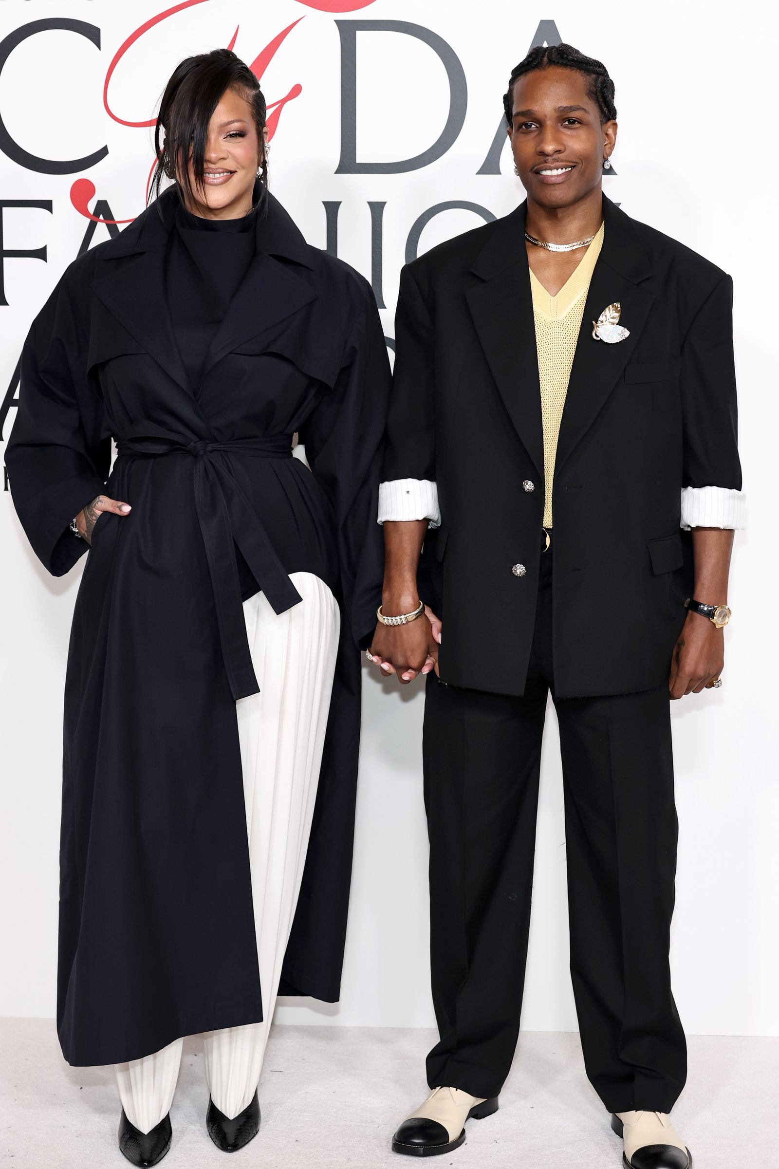 AAP Rocky Accepts His Style Icon Award—With Rihanna—at the 2025 CFDA Awards