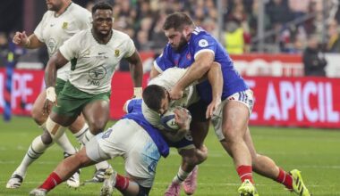 Bruising France and Springboks encounter takes toll as injuries pile up