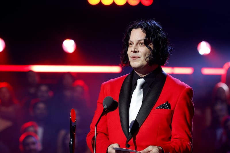 Jack White speaks onstage during the 2025 Rock & Roll Hall of Fame Induction Ceremony at Peacock Theater on November 08, 2025 in Los Angeles, California.