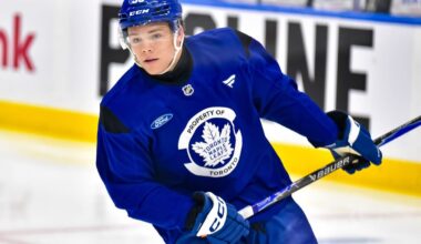 Maple Leafs send Easton Cowan to AHL’s Toronto Marlies
