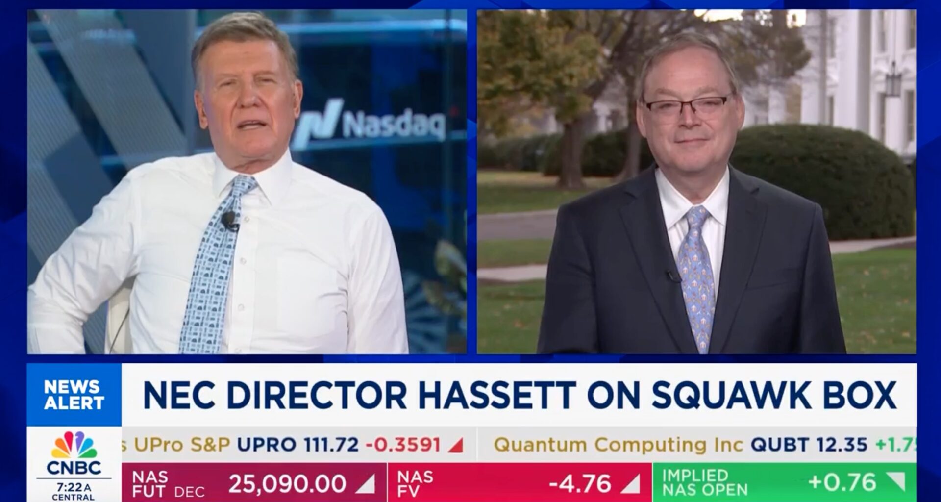 Joe Kernen Grills Kevin Hassett on WH Afforability Claims