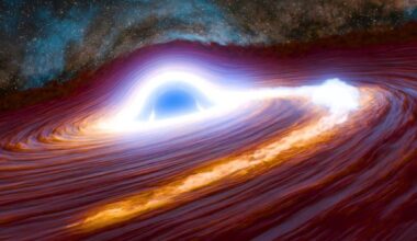 This Artist's Concept Depicts A Supermassive Black Hole In The Process Of Shredding A Massive Star