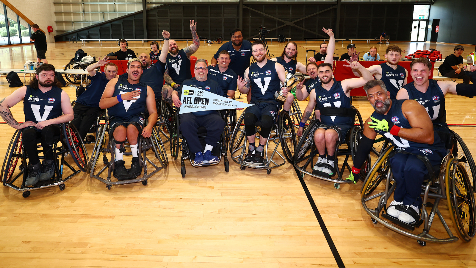 Four in a row for the Big V Wheelchair side