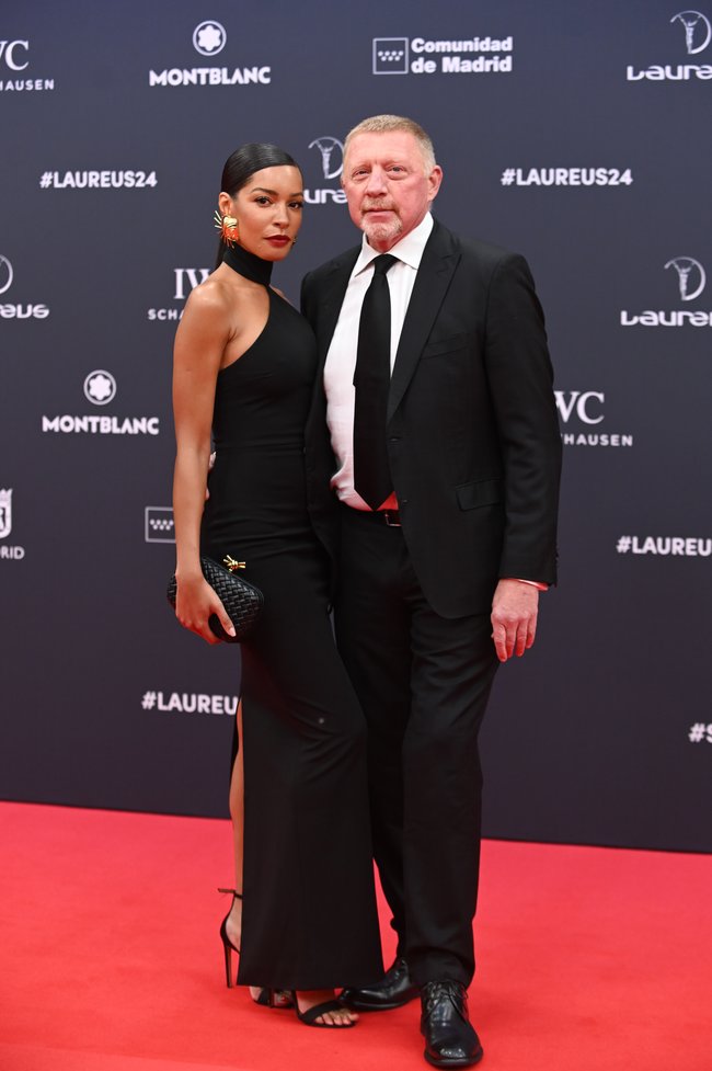 Lilian de Carvalho Monteiro and Boris Becker in 2024.
