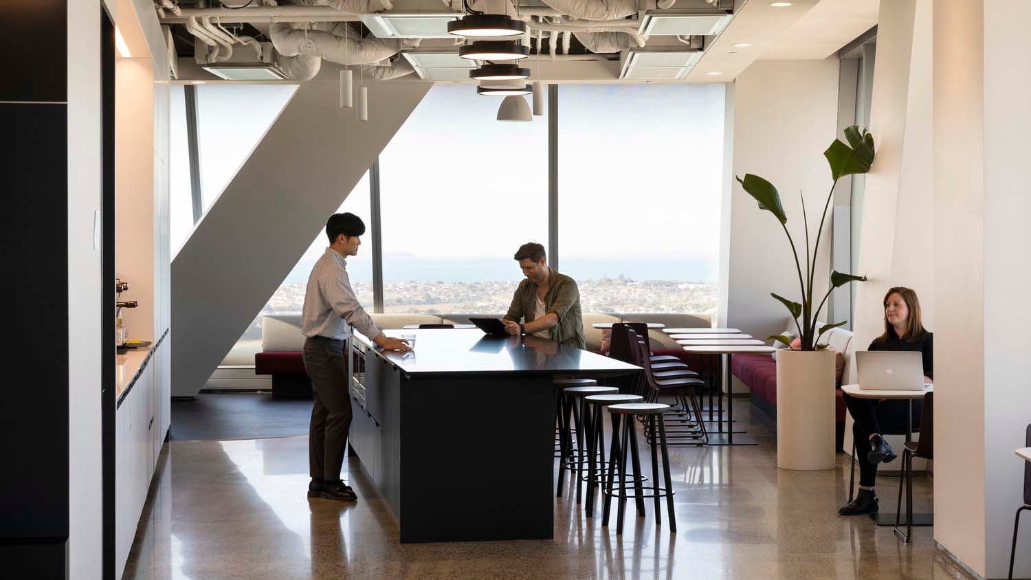 A photo of the RocketWerkz Studio, with several team members in shot.