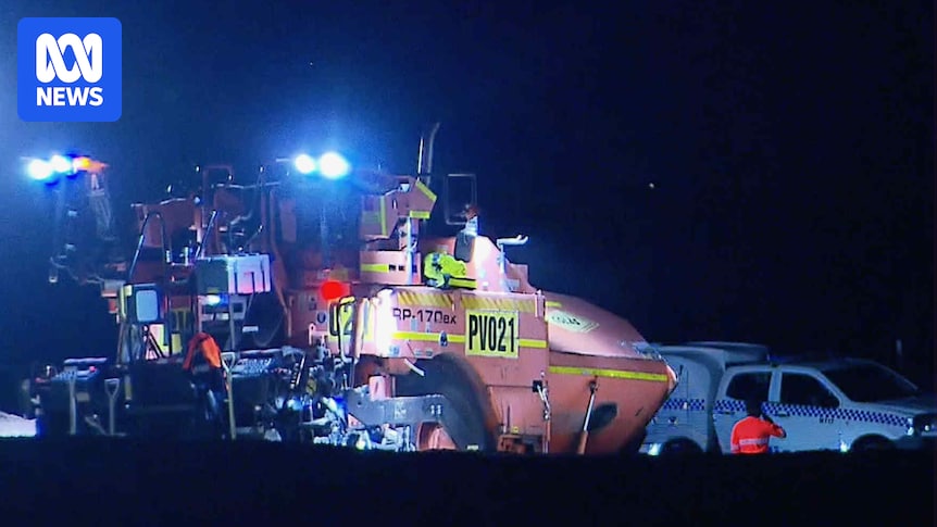Worker dies after being hit by vehicle at New England Highway construction site