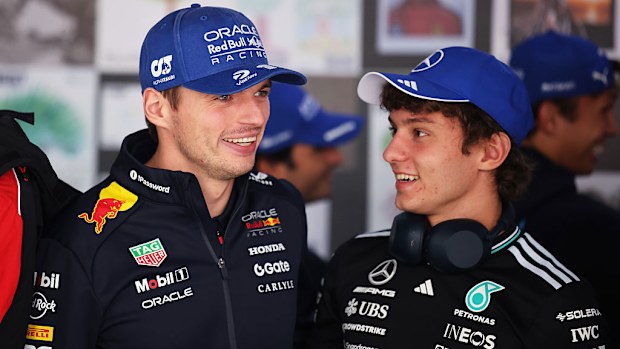 Max Verstappen and Andrea Kimi Antonelli.