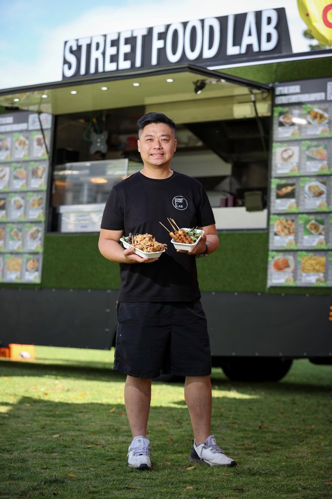 Street Food Lab’s Vic Tang pictured in Burswood Park, Perth, on Thursday ahead of the WA Day Festival. Picture: Carwyn Monck