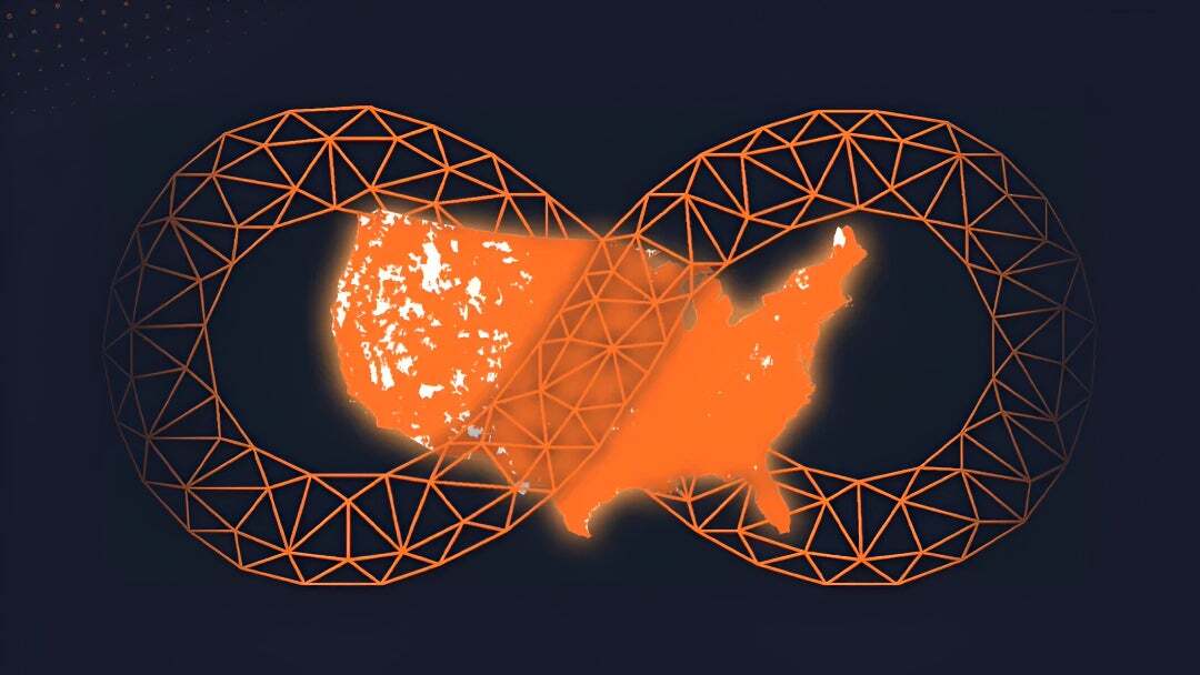 Boost Mobile logo and coverage map.