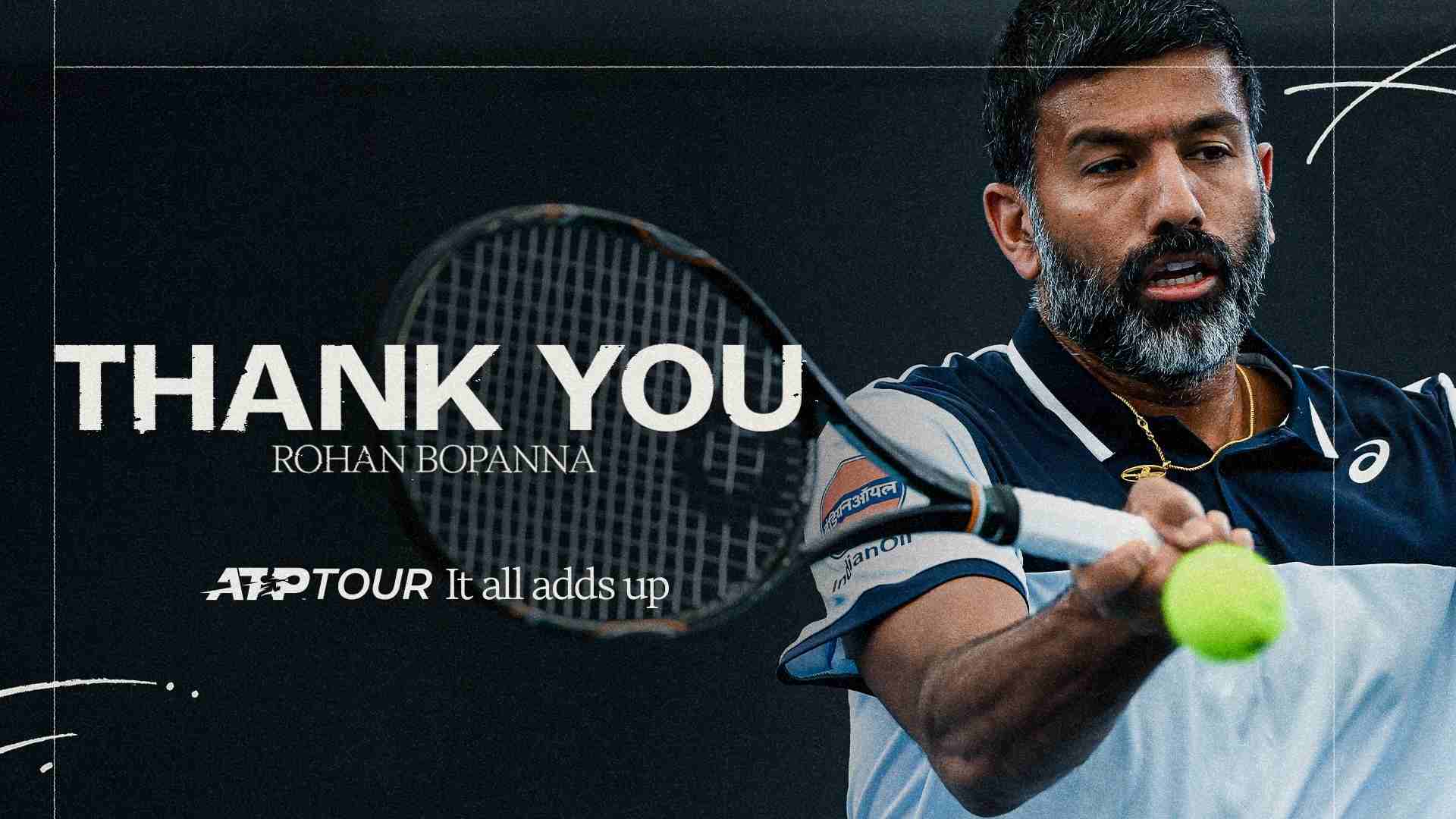 Rohan Bopanna won 26 tour-level doubles titles and reached No. 1 in the PIF ATP Doubles Rankings. 