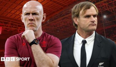 Steve Tandy (left) and Scott Robertson will be involved in a Wales v New Zealand game for the first time as head coaches