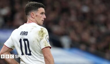 George Ford celebrates