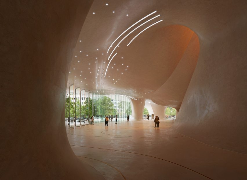 Interior of Düsseldorf Opera House by Snøhetta