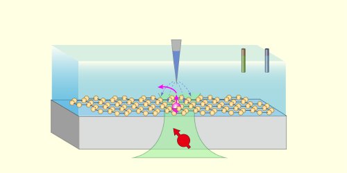A Quantum Microscope Reveals Water Breaking Apart