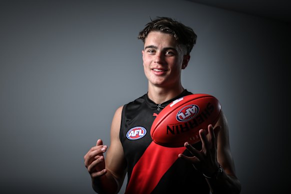 Essendon came away thrilled with their first-round haul, including Sullivan Robey.