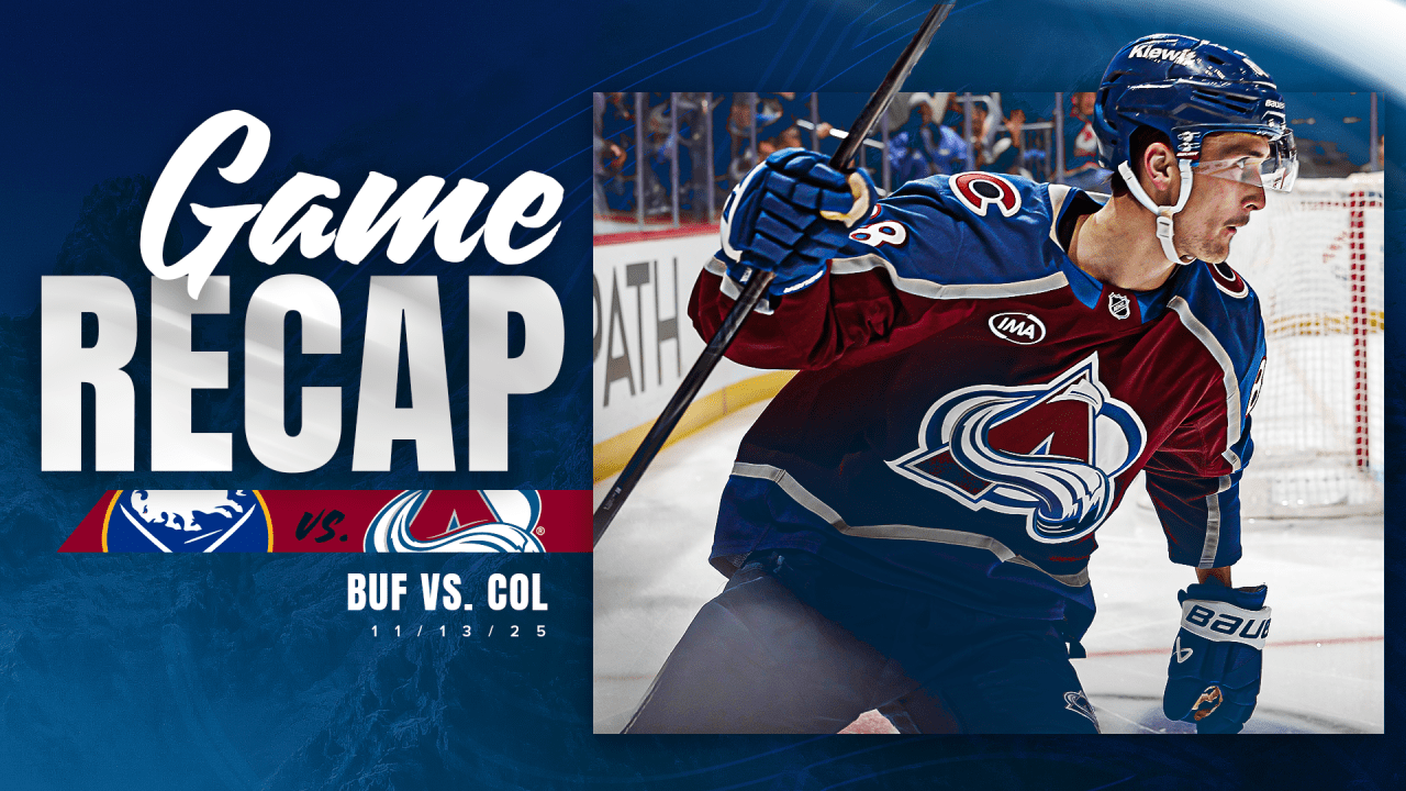 Martin Necas' Two-Goal, Four-Point Game Leads Avalanche to 6-3 Victory Against Sabres