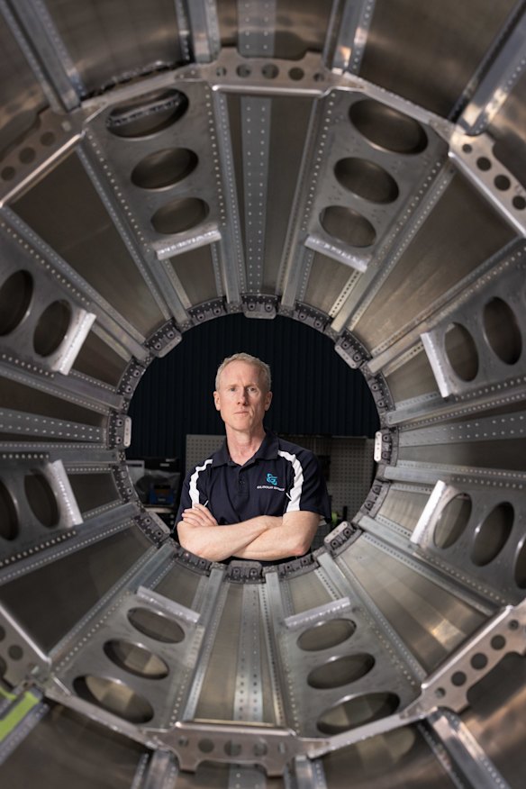 Adam Gilmour, co-founder & CEO at Gilmour Space Technologies south of Brisbane.