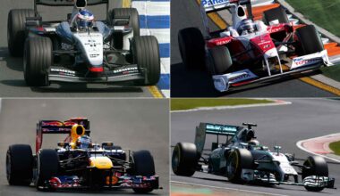 Kimi Raikkonen, Jarno Trulli, Sebastian Vettel and Lewis Hamilton all finished on the podium after starting in the pits