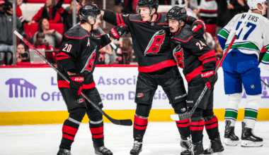 Aho propels Hurricanes to OT victory against Canucks