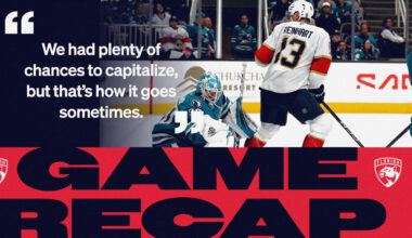 RECAP: Sharks 3, Panthers 1