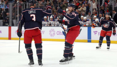 Olivier, Coyle each has 3 points, Blue Jackets hold off Oilers