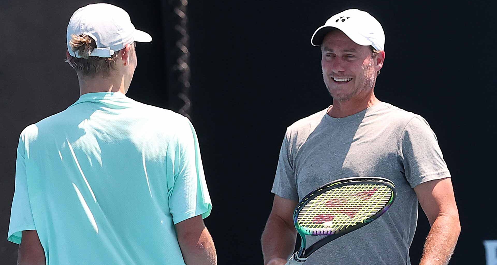 Lleyton Hewitt and Cruz Hewitt will play Wednesday at the ATP Challenger Tour event in Sydney.