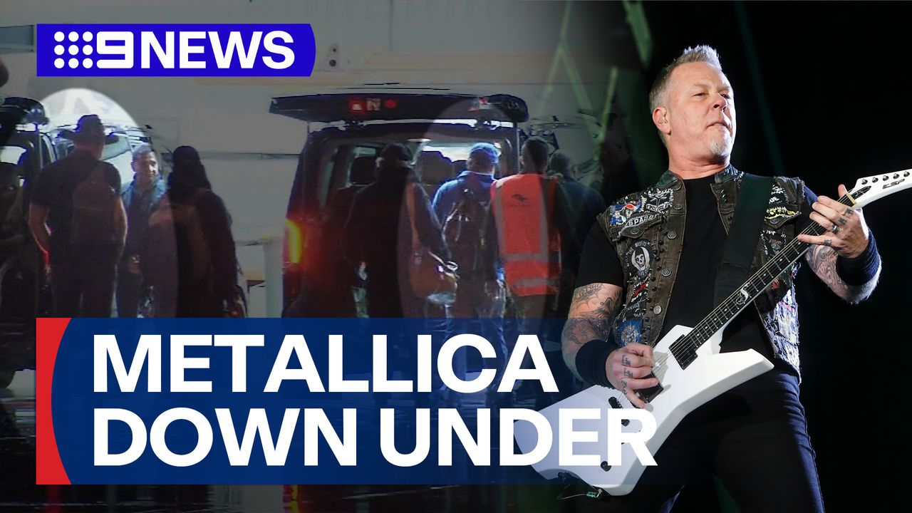 Watch 9News Latest Stories - Season 2025 - Metallica arrive Down Under ahead of Aussies shows - 9Now