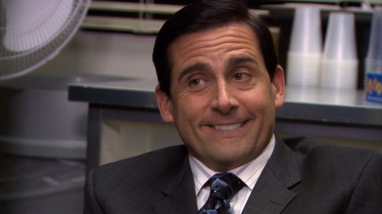 Steve Carell as Michael Scott smiling in The Office