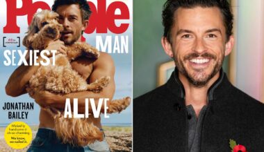 Jonathan Bailey Praises His 'Knockout' Sexiest Man Alive Cover Star, Dog Benson