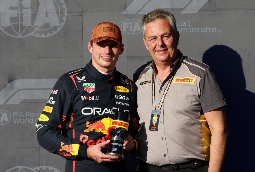 Mario Isola, Director of Pirelli F1, Max Verstappen, Red Bull Racing