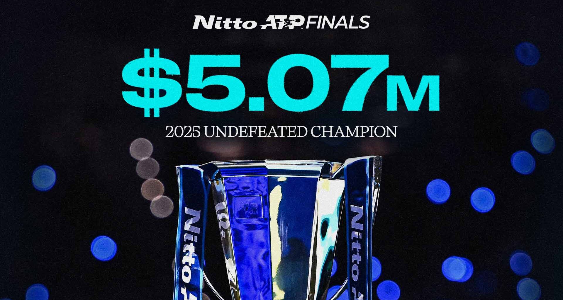How much prize money will Carlos Alcaraz or Jannik Sinner make by winning Nitto ATP Finals? | ATP Tour