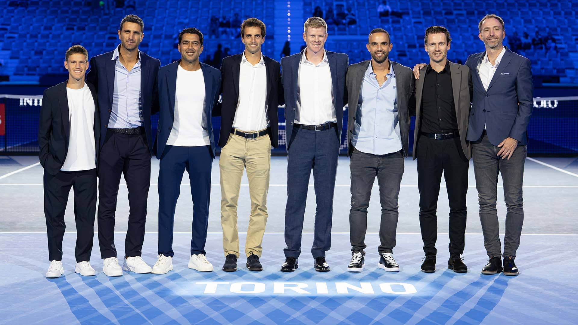 Eight recently retired players were celebrated on Friday at the Nitto ATP Finals.