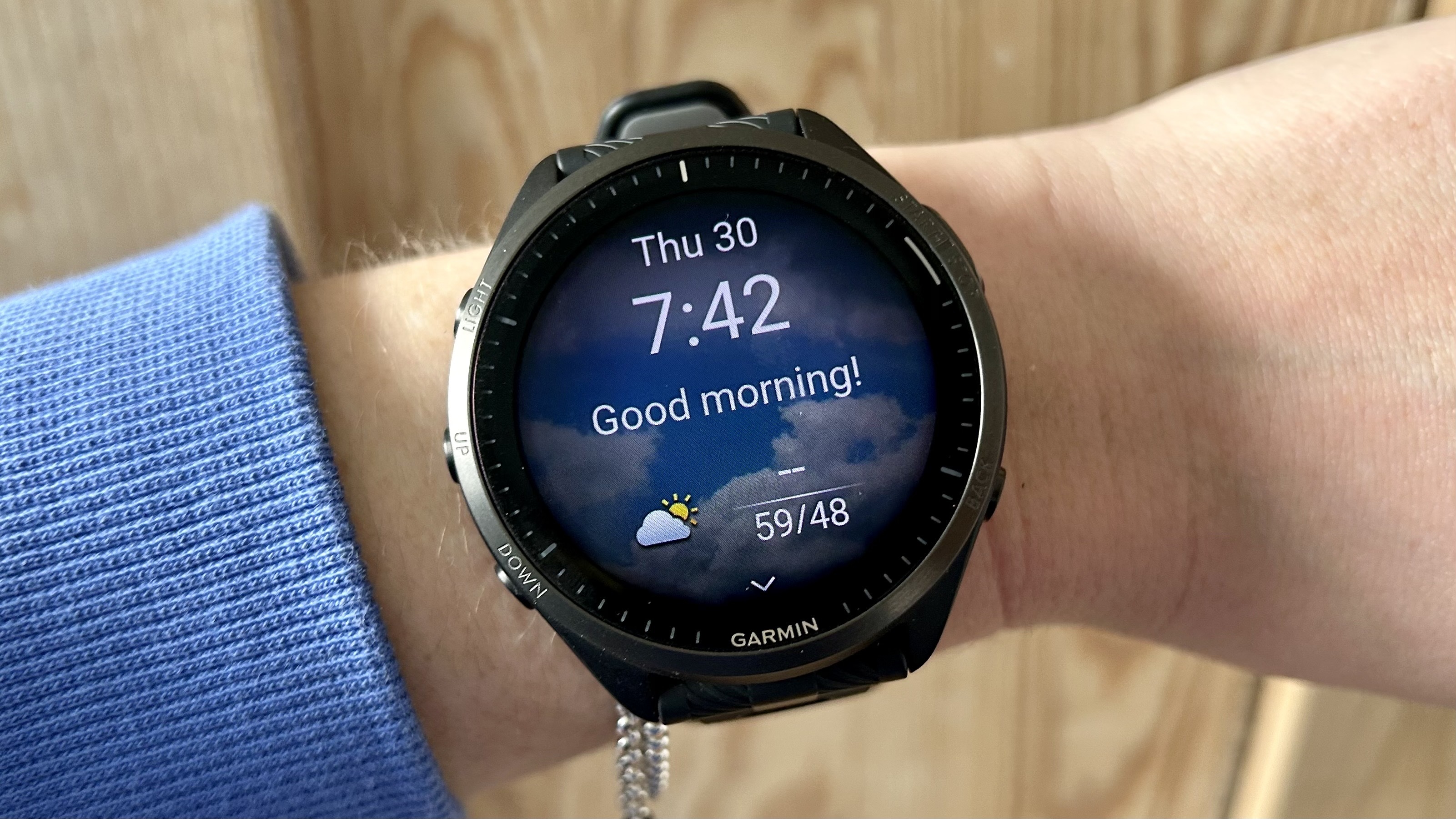 the morning report on the Garmin Forerunner 965