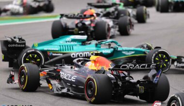 Yuki Tsunoda, Lance Stroll, Interlagos, 2025