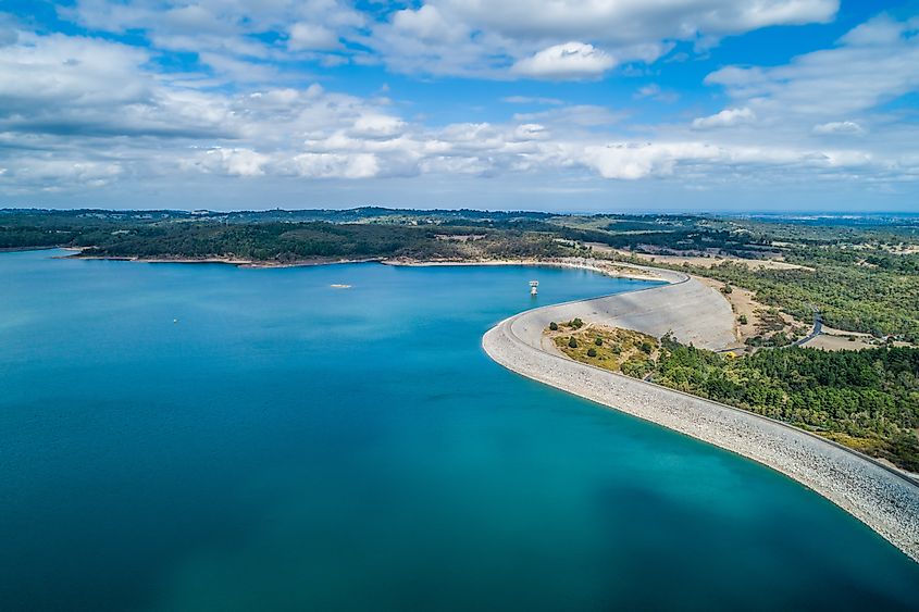 Beautiful Cardinia Reservoir Lake in Melbourne, Australia