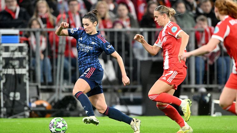 Arsenal struggled with Bayern Munich's physicality