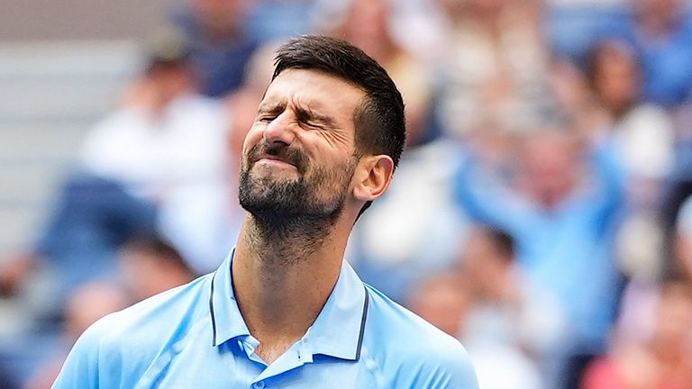 Novak Djokovic fell to a straight-set defeat in the US Open semi-final against Carlos Alcaraz