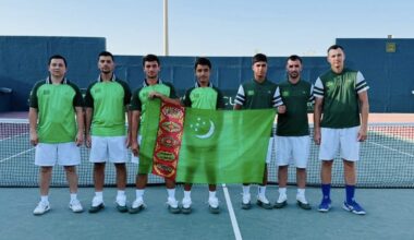 Turkmen tennis players have reached the playoffs at the Davis Cup zonal tournament in Bahrain