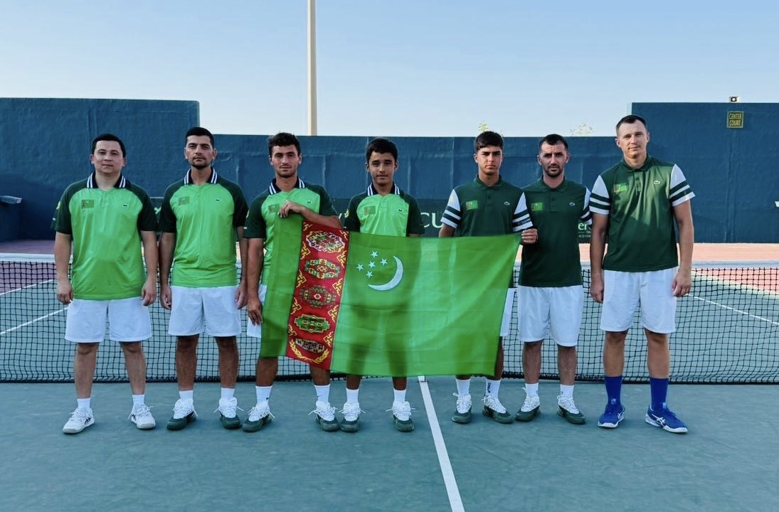 Turkmen tennis players have reached the playoffs at the Davis Cup zonal tournament in Bahrain