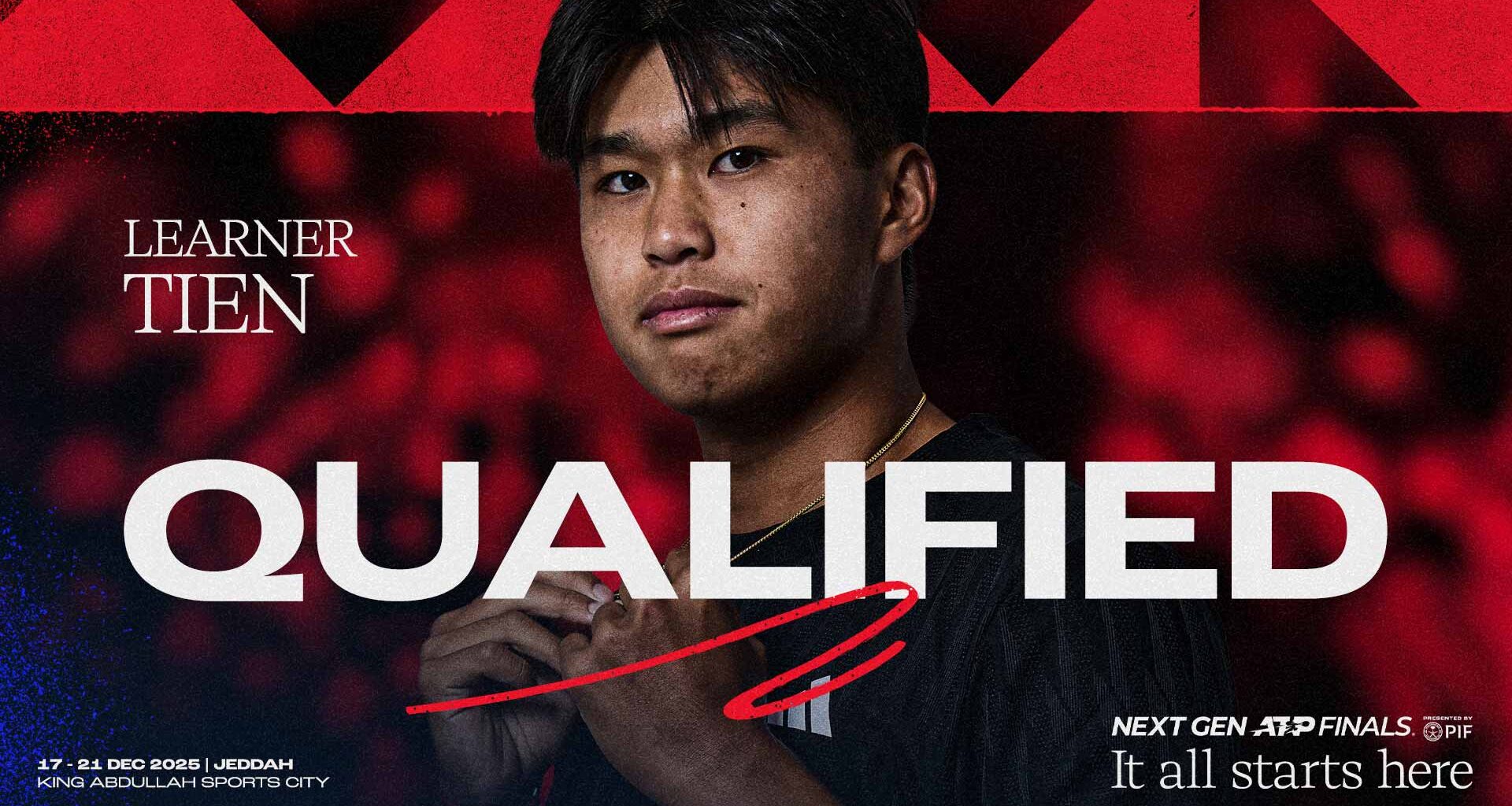 Learner Tien qualifies for Next Gen ATP Finals presented by PIF | ATP Tour