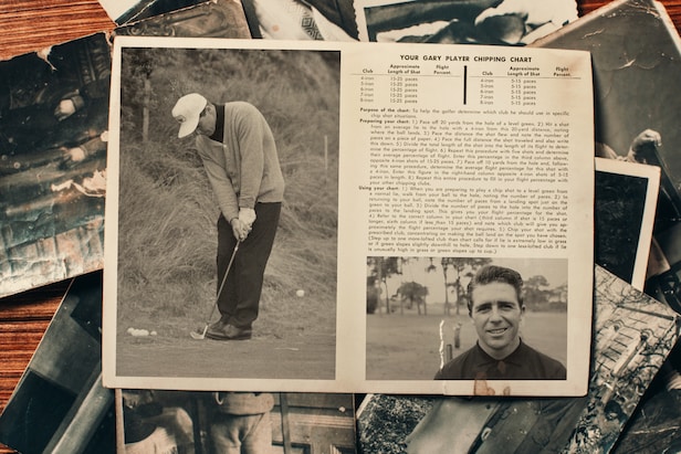 I had never seen this 'Gary Player Chipping Chart' before – it's simple genius